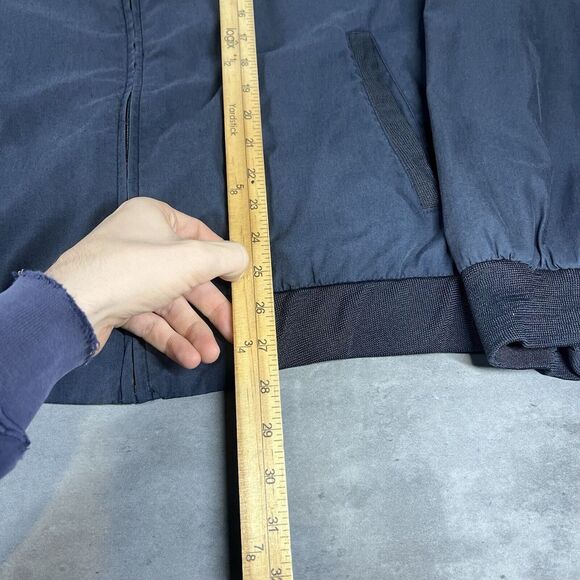 Vintage Members Only Jacket Men L Navy‎ Blue Bifold Classic Iconic Racer Cafe - Picture 4 of 11